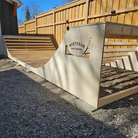 3ft high backyard skate ramp made of exterior grade plywood-02