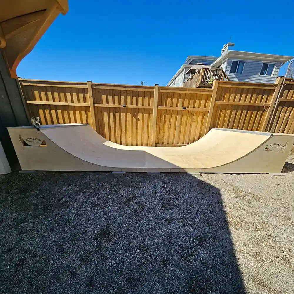 3ft high backyard skate ramp made of exterior grade plywood-07