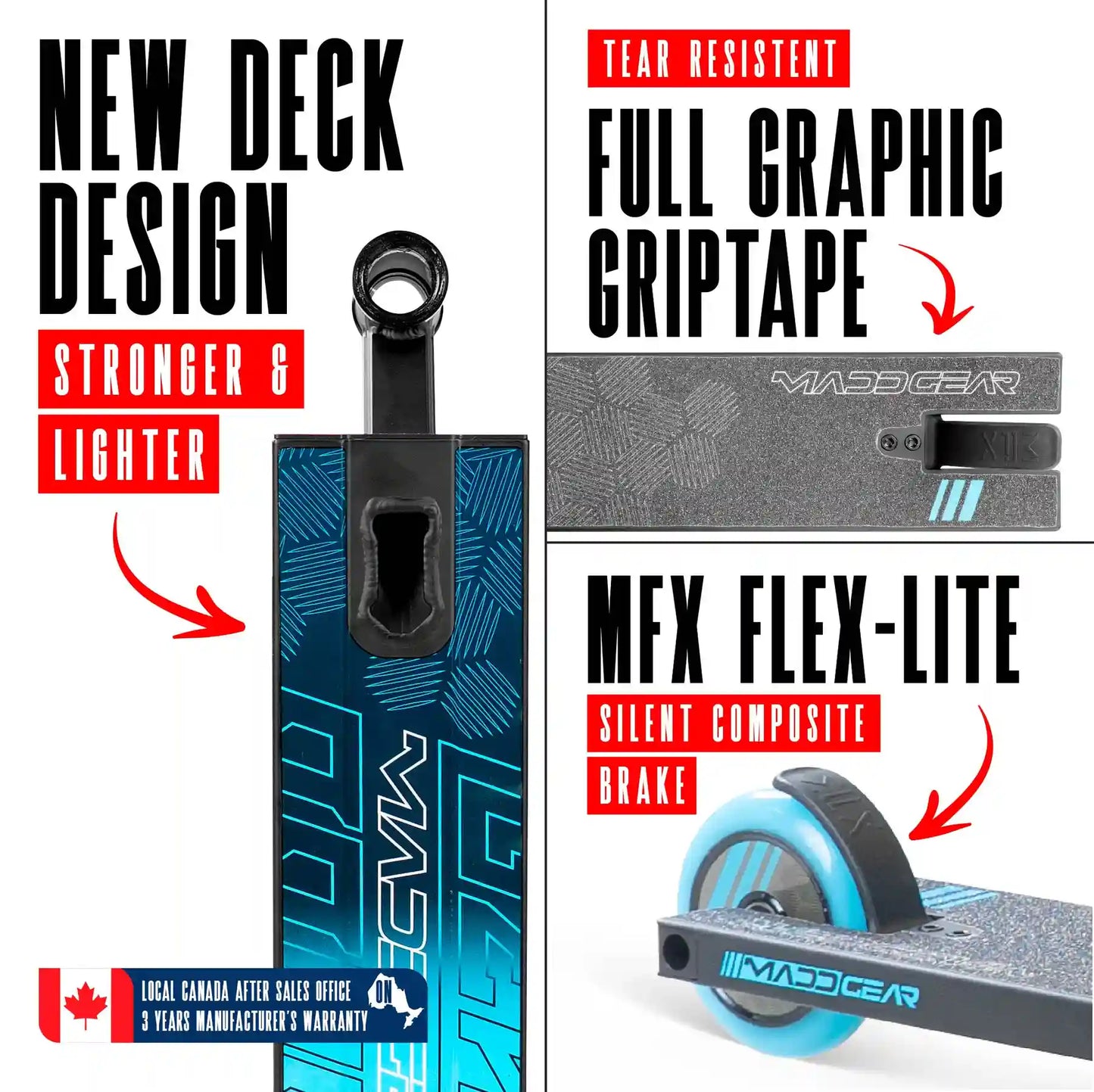 MG3 Zen Pro Stunt Scooter, Durable Trick Scooter for Skatepark & Street Riding