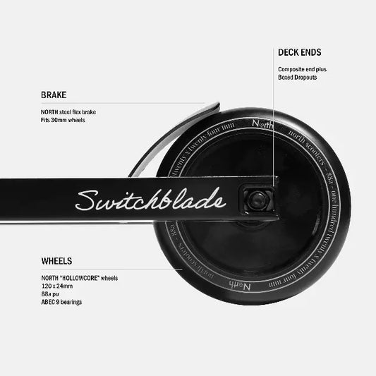 North Switchblade Complete Scooter Wheel and brake