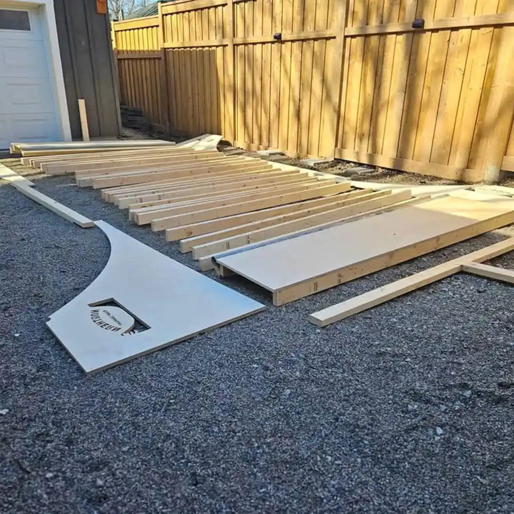 3ft high backyard skate ramp made of exterior grade plywood-03
