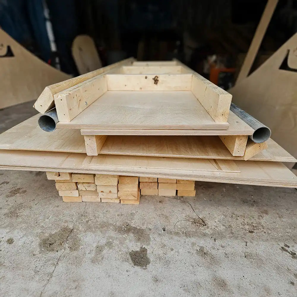 3ft high backyard skate ramp made of exterior grade plywood-04