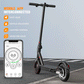 350W Electric Scooter, 36v-10.4Ah - 30km Range, Solid Tires, App Control, Disc Brakes, IP54 Water Resistant