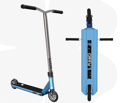 Lucky CREW Pro Scooter Chrome Mist