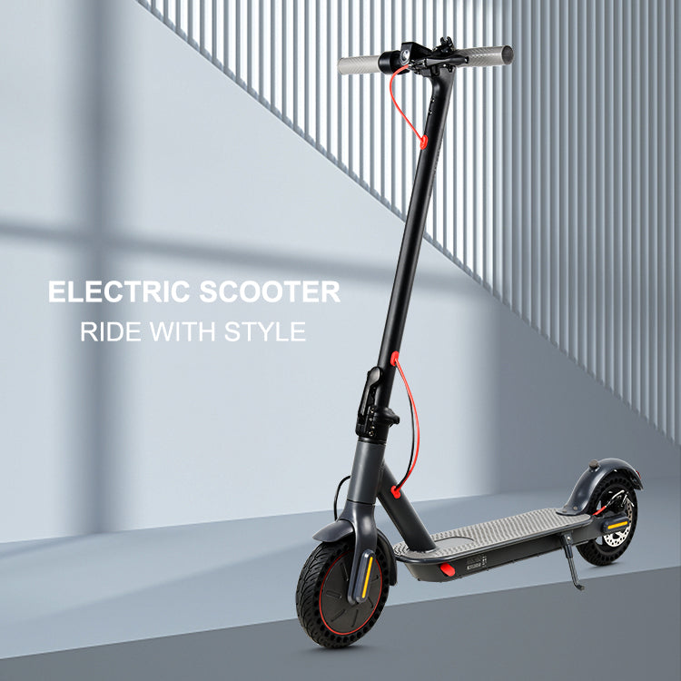 Electric Scooter 350W - 30km Range, Solid Tires, App Control, Disc Brakes, IP54 Water Resistant