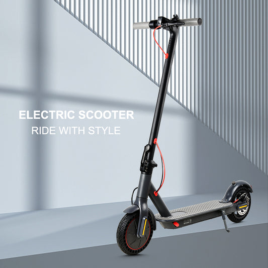 Electric Scooter 350W - 30km Range, Solid Tires, App Control, Disc Brakes, IP54 Water Resistant