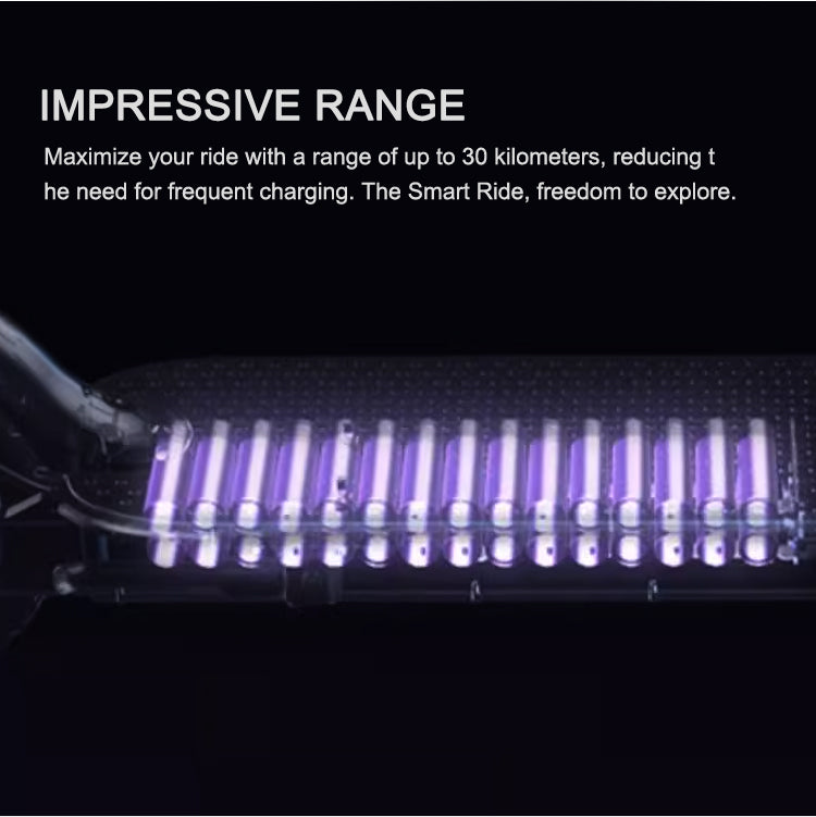 Electric Scooter 350W - 30km Range, Solid Tires, App Control, Disc Brakes, IP54 Water Resistant